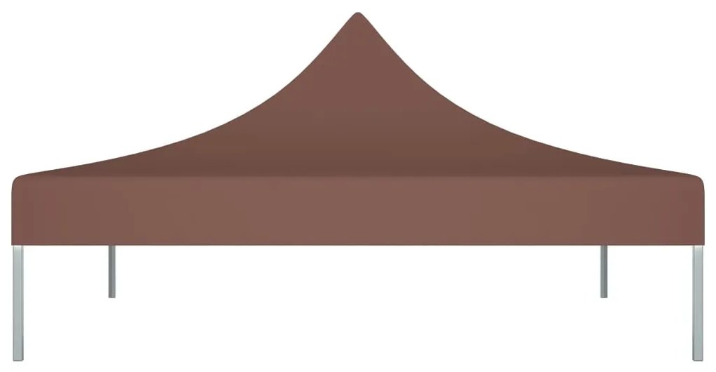 Teto para tenda de festas 3x3 m 270 g/m² castanho