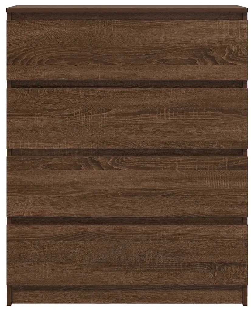 Aparador 80x35x99 cm derivados de madeira carvalho castanho