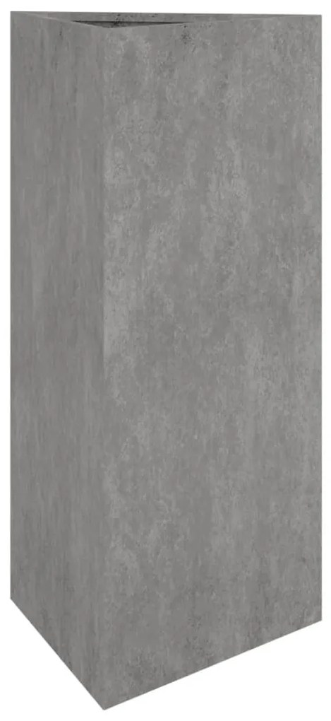 Vaso/floreira de jardim 40x34,5x75 cm aço corten