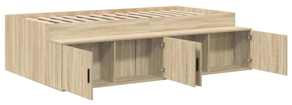 Estrutura de Cama Carvalho Sonoma 80x200 cm