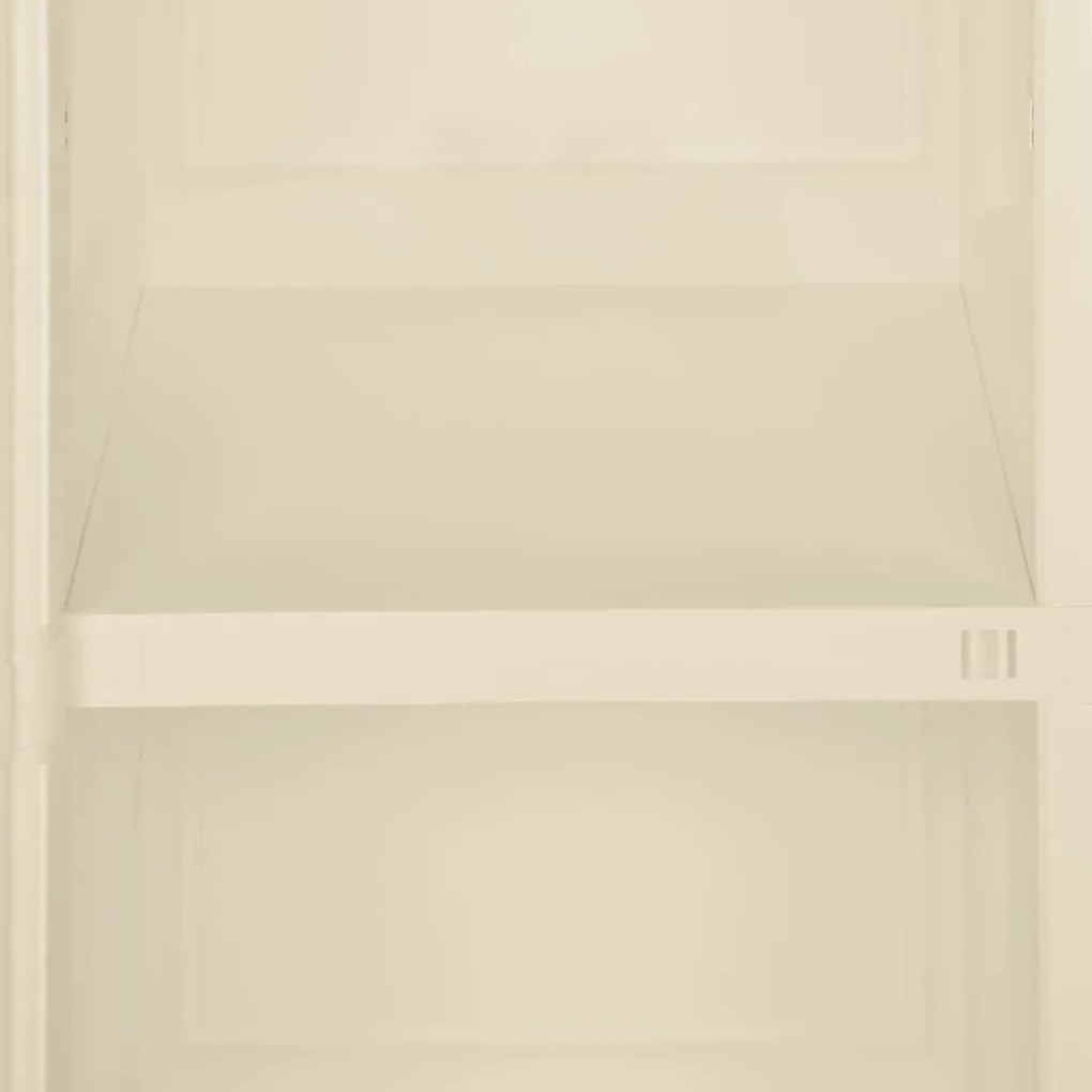Armário de plástico 40x43x85,5 cm design de madeira branco nata