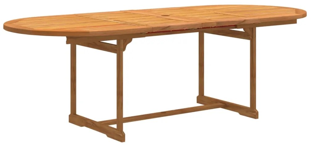9 pcs conjunto de jantar para jardim acácia maciça e textilene
