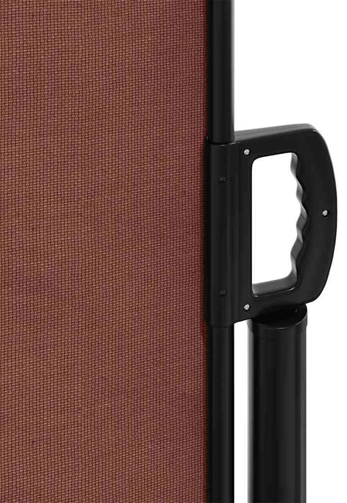 Toldo lateral retrátil 160x600 cm castanho