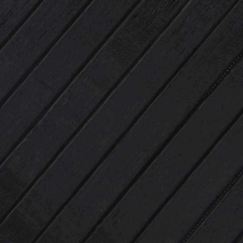 Tapete retangular 80x500 cm bambu preto