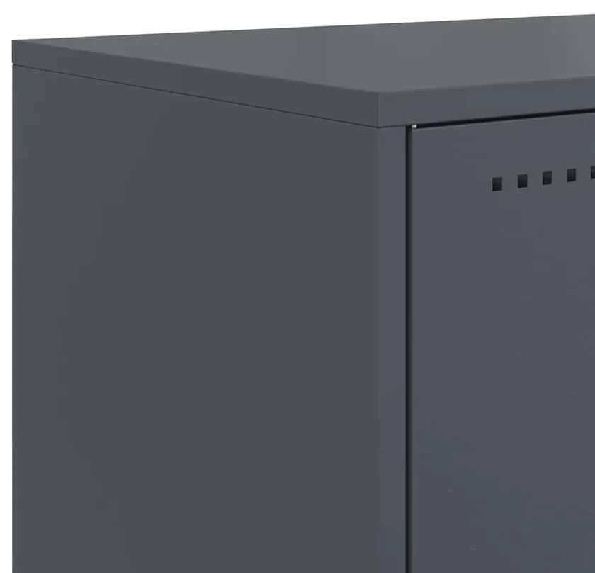 Móvel de TV 100,5x39x60,5 cm aço antracite