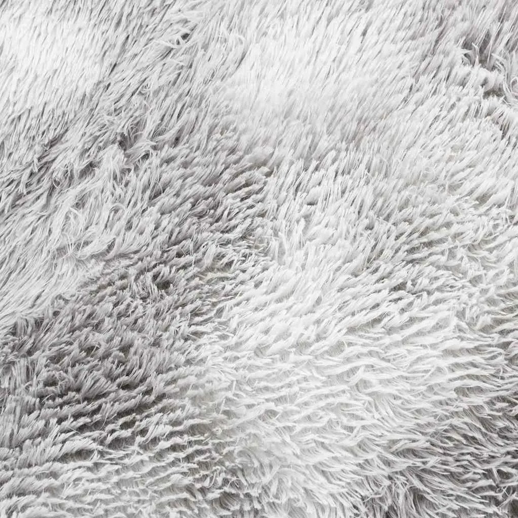 Tapete shaggy de pelo alto NAVARRA 120x170 cm cinzento-claro