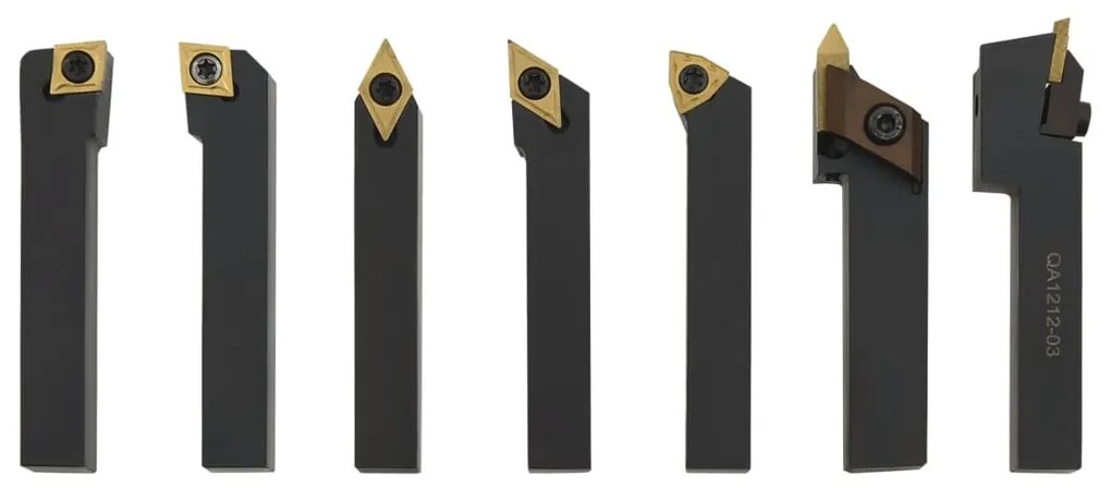 12 pcs conj. ferramentas torneamento intercamb. 12x12mm 80mm