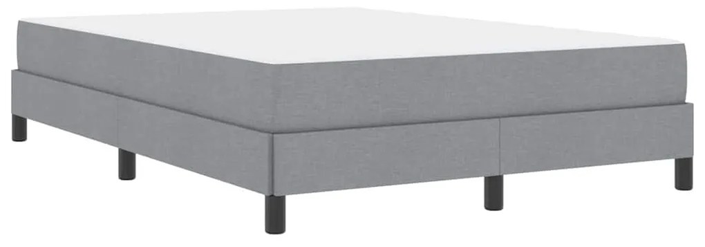 Cama Box Outros Cinzento-claro 140 x 190 cm tecido