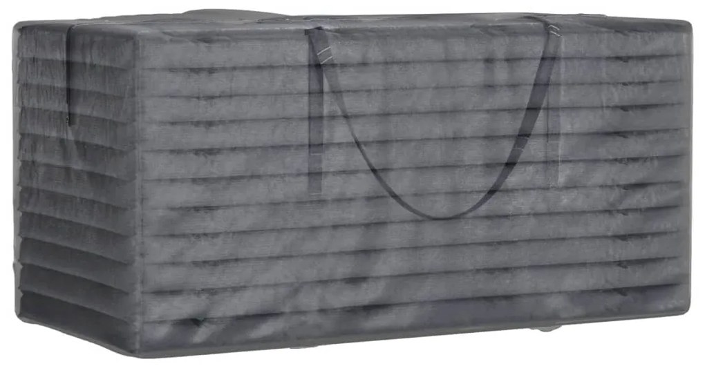 Saco arrumação p/ almofadões jardim 150x75x75 polietileno preto