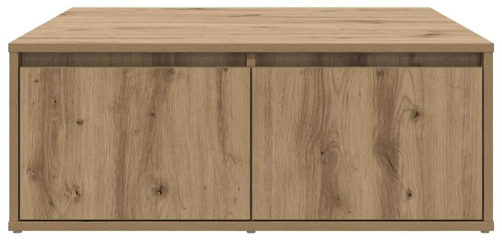 Mesa de centro com gaveta carvalho artisiano 80 x 80 x 31 cm