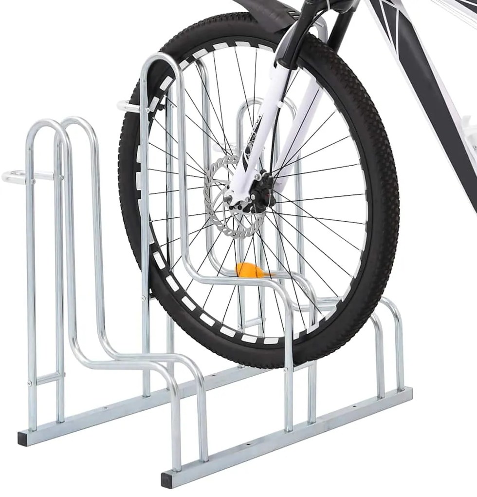 Suporte independente para 3 bicicletas aço galvanizado