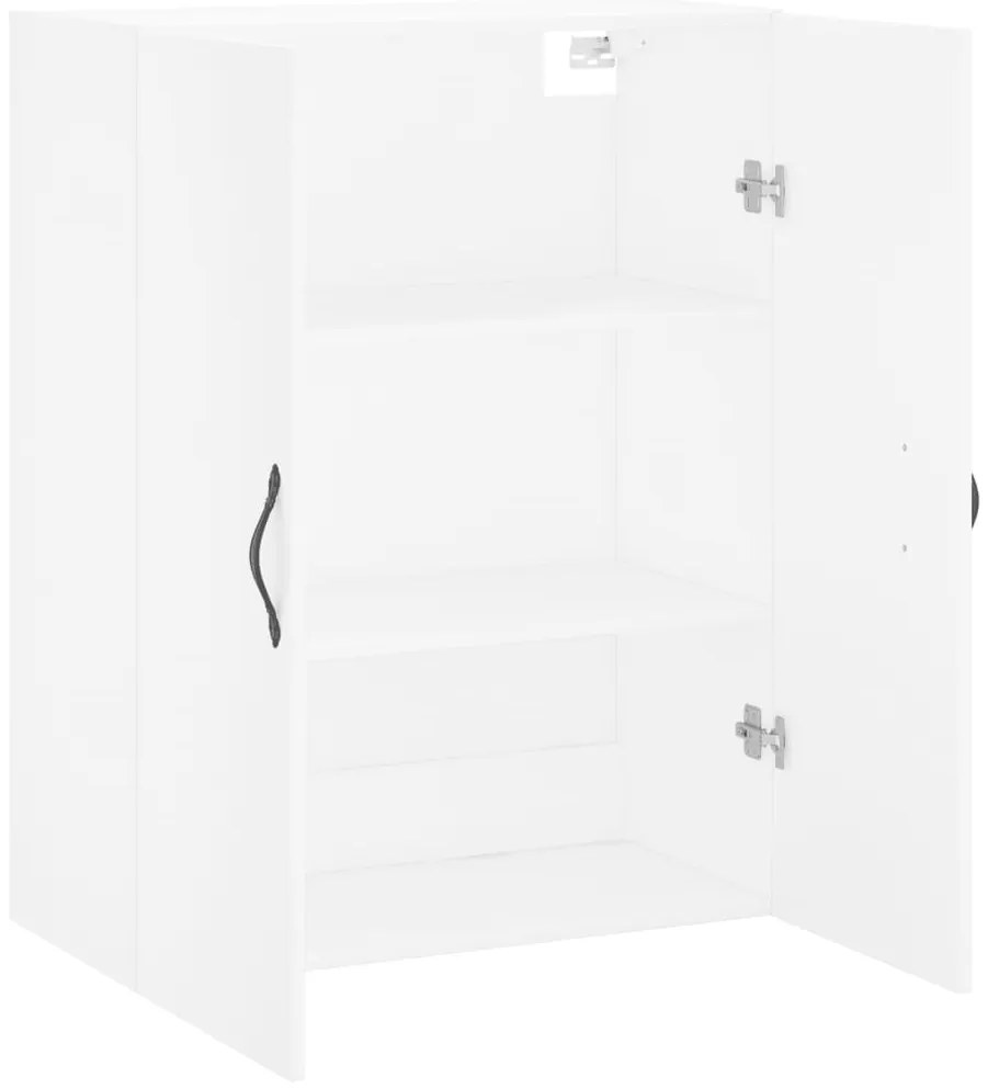 Armário de parede 69,5x34x90 cm derivados de madeira branco