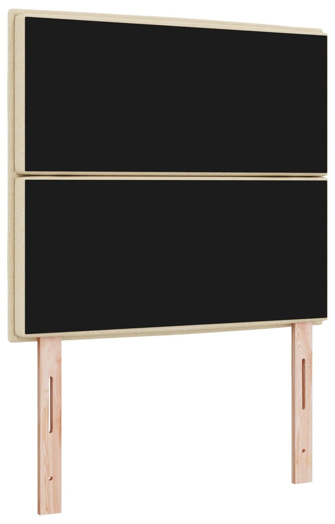 Cabeceira Design Linhas Creme 80 cm Tecido