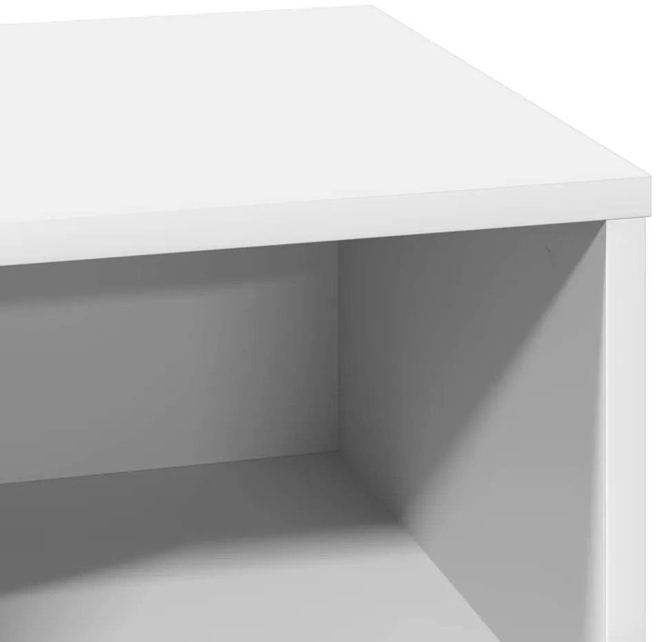 Criado-mudo com LED Branco 50x34,5x50 cm