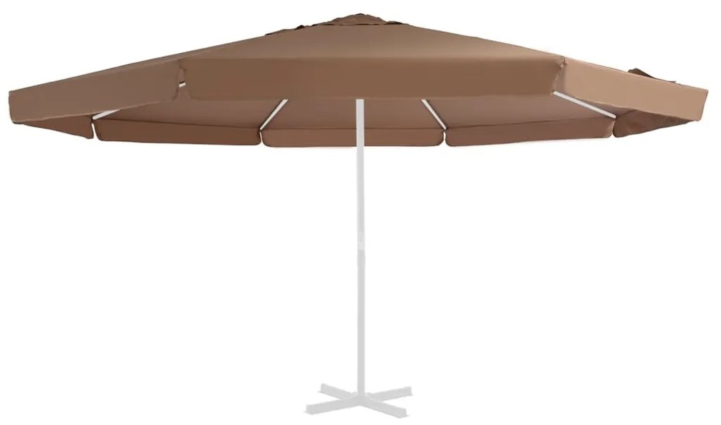 vidaXL Tecido de substituição para guarda-sol 515 cm cor areia