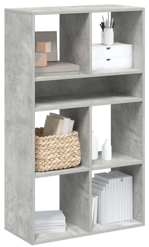 vidaXL Estante cinzento cimento 66x31x112 cm derivados de madeira