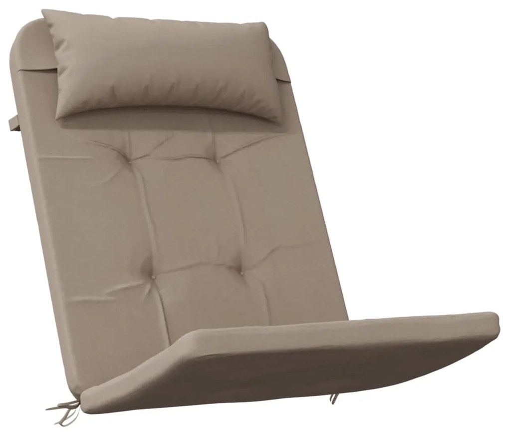 Almofadões cadeira adirondack 2pcs tecido oxf cinza-acastanhado