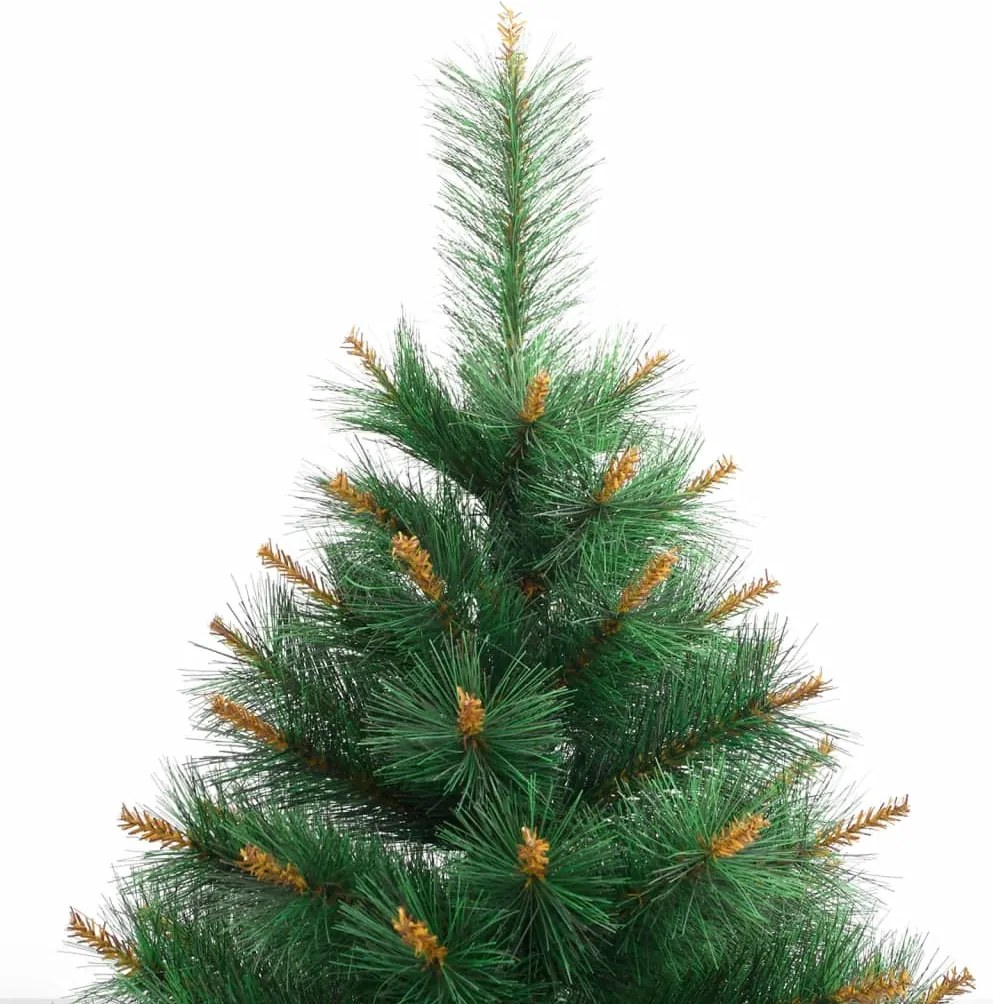 Árvore de Natal artificial articulada com suporte 210 cm