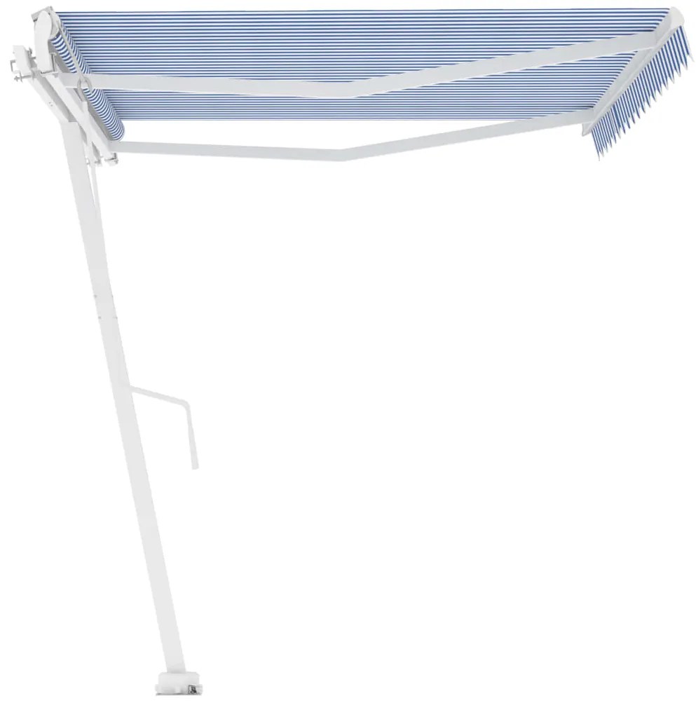 Toldo automático independente 450x300 cm azul e branco