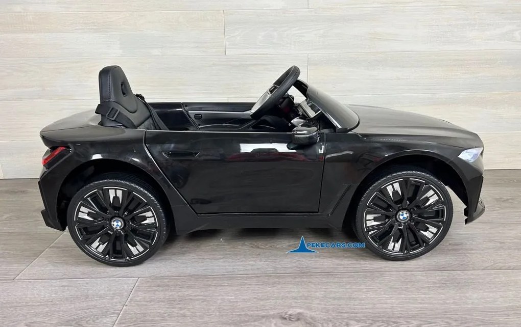 Carro elétrico para crianças BMW I4 12V 2.4G, Rodas borracha Preto