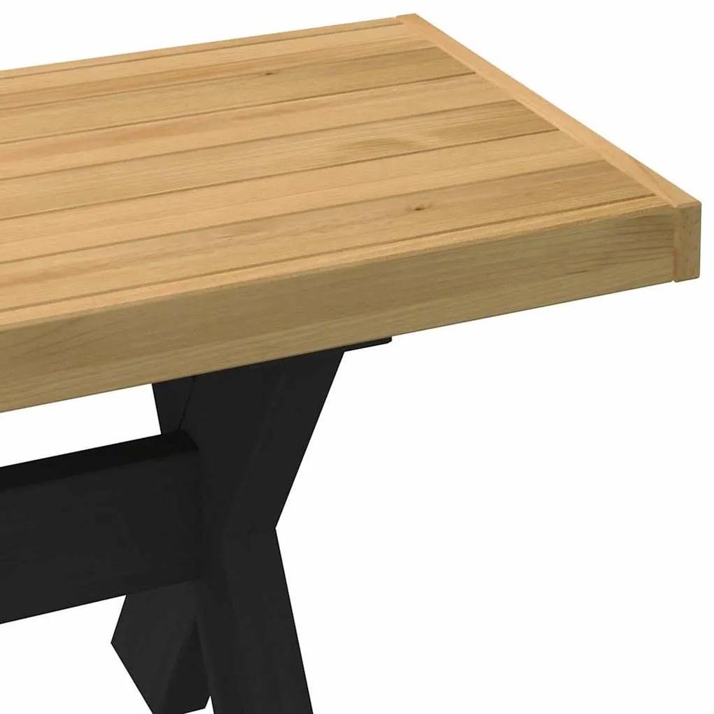 Banco de jantar NOAIN pernas forma X 180x40x45 cm pinho maciço