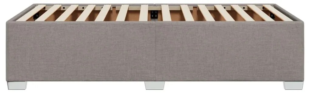 Estrutura de cama sem colchão 90x190 cm tecido cinzento