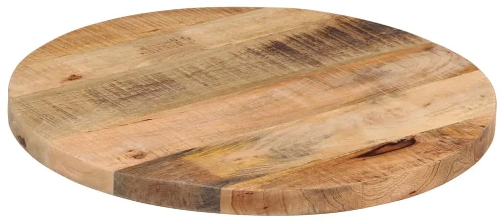 Tampo de mesa redondo Ø50x3,8cm madeira mangueira áspera maciça