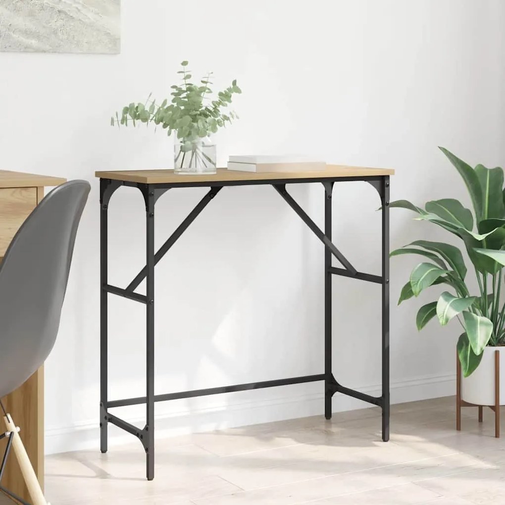 vidaXL Aparador Carvalho Artesanal 75 x 32 x 75 cm Madeira processada