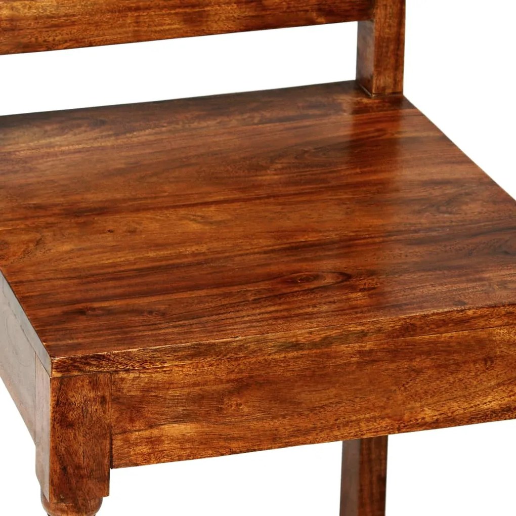 Conjunto de mesa de jantar 5 pcs madeira de acácia maciça
