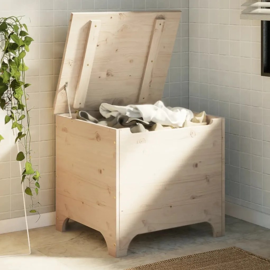Caixa de arrumação com tampa RANA 60x49x54 cm pinho maciço