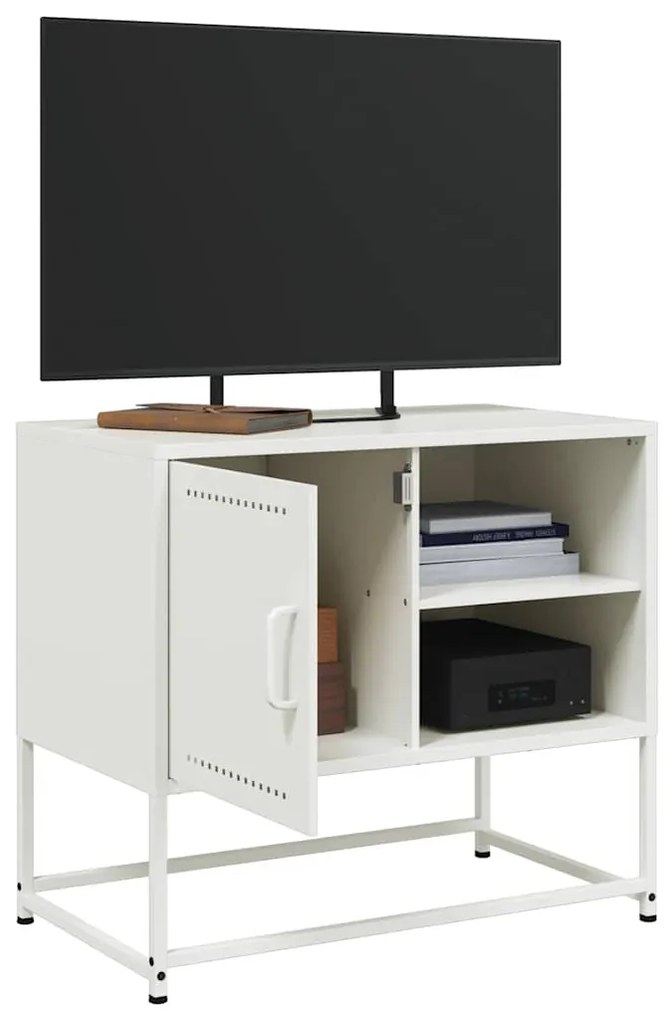Móvel de TV 68x39x60,5 cm aço branco