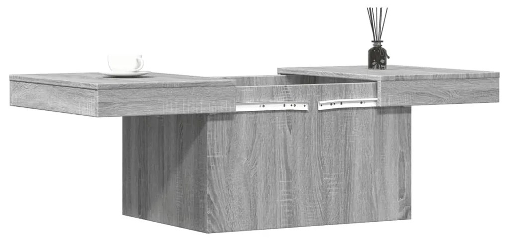 Mesa de centro 100x55x40 cm derivados de madeira cinza sonoma