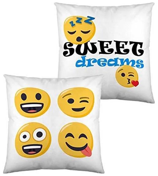 Almofada com Enchimento Emoji Sweet Dreams (40 x 40 cm)