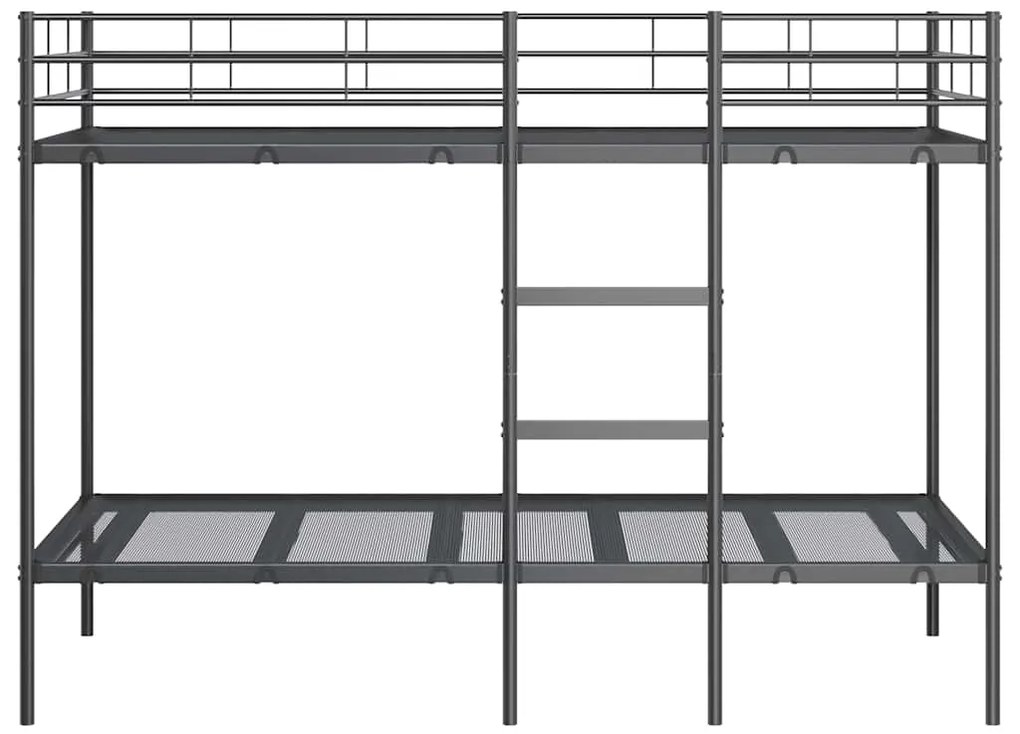 Beliche sem colchão 100x200 cm aço preto