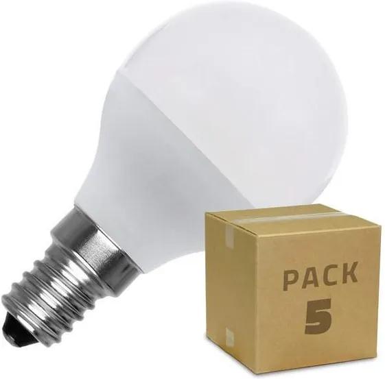 Lâmpada LED esférica Ledkia G45  5 Unidades 5 W 400 Lm (Branco frio 6000K - 6500K)
