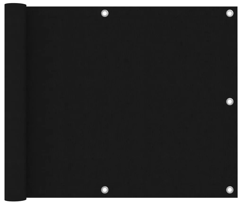 Tela de varanda 75x400 cm tecido oxford preto