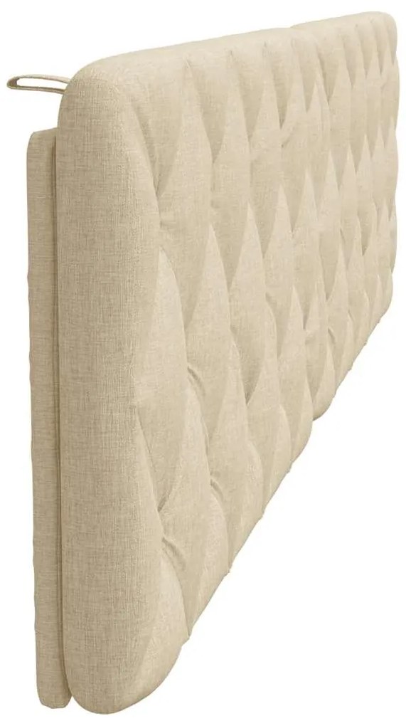 Almofadão de cabeceira 200 cm tecido creme