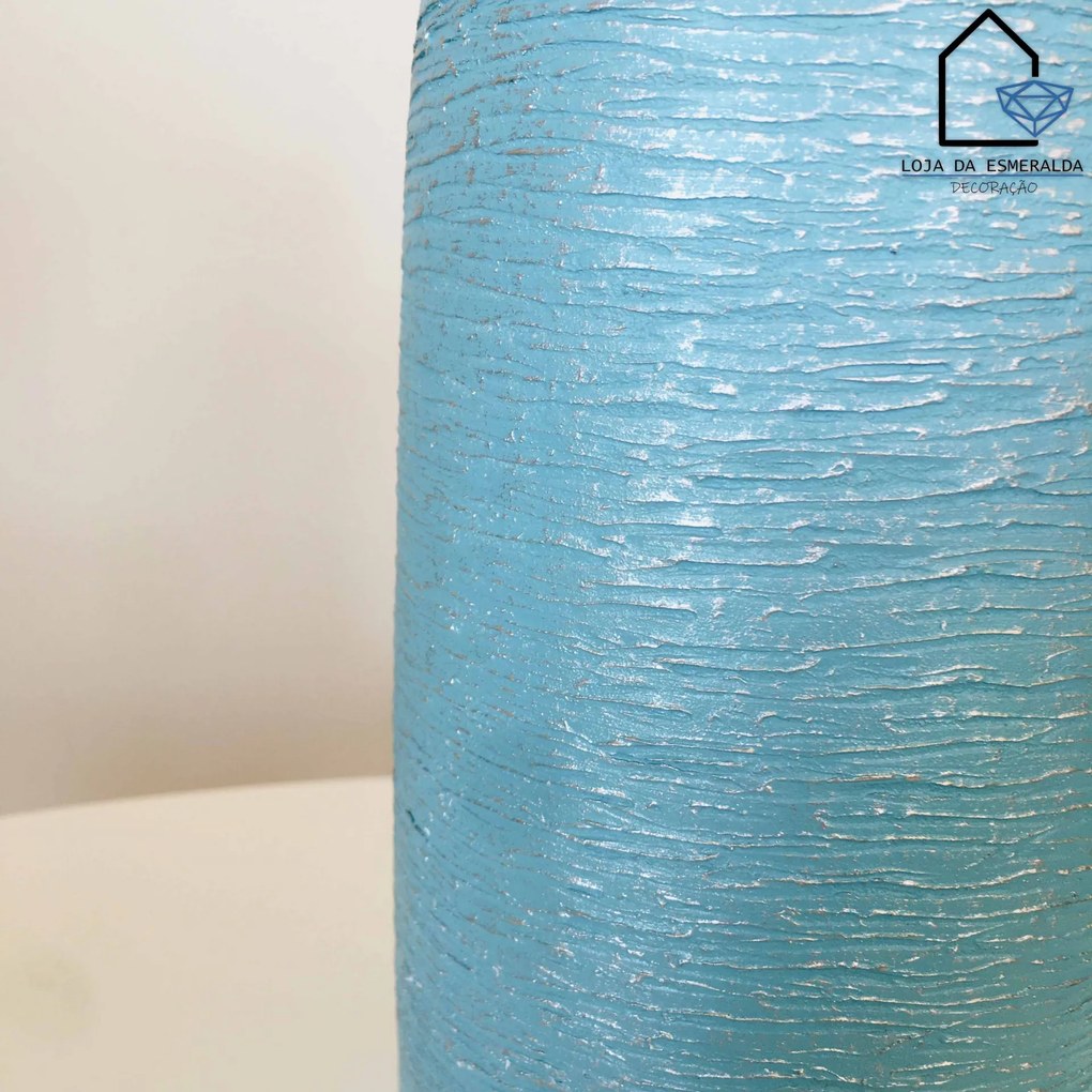 Jarra Azul Oceano | 11x11x30 CM