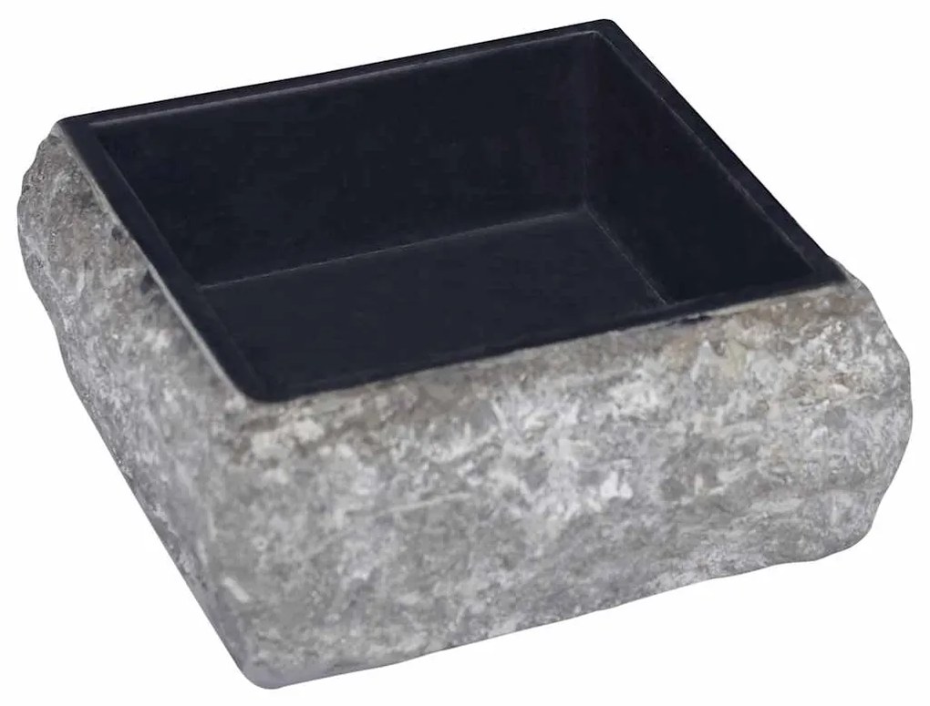 Lavatório 30x30x13 cm mármore preto