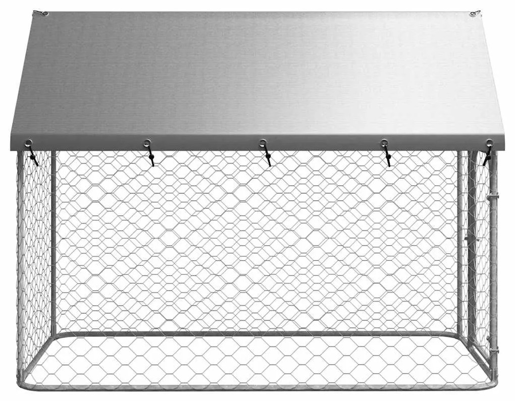 Canil de exterior com telhado 200x100x150 cm