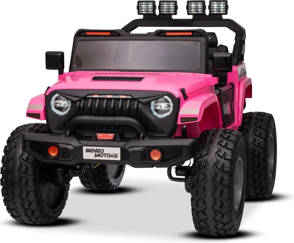 Jipe elétrico para crianças OFFRIDE 4x4 2 Lugares 24V bateria de litio, Rodas Grandes EVA com suspensão nas rodas traseiras, controlo remoto, luzes LE