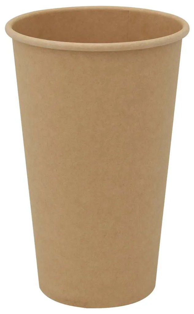Copos de café de papel 1000 pcs 16oz 400ml castanho