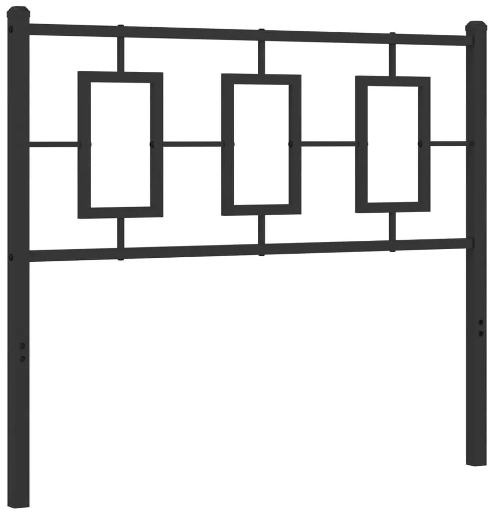 Cabeceira de cama 100 cm metal preto
