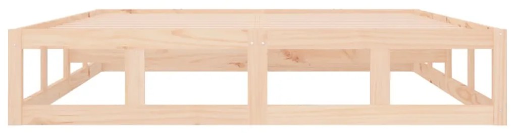 Estrutura de cama 180x200 cm super king madeira maciça
