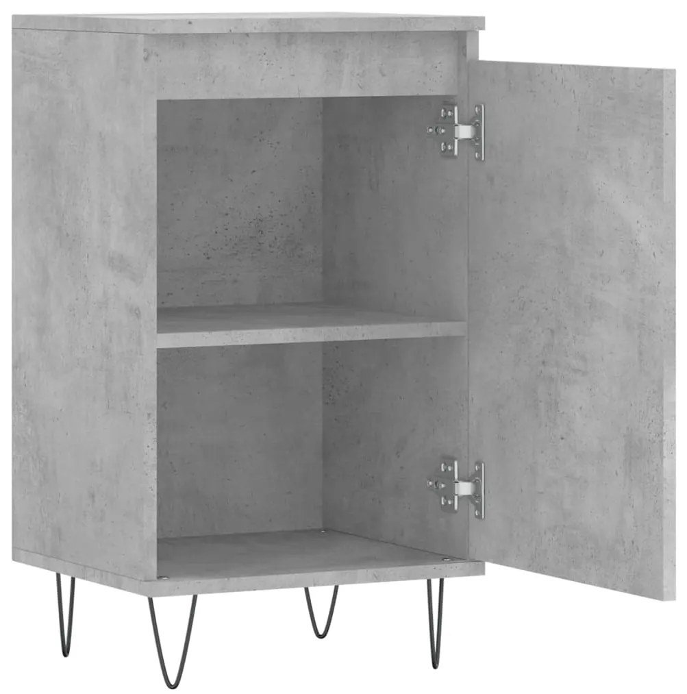 Aparadores 2 pcs 40x35x70 cm derivados de madeira cinza cimento