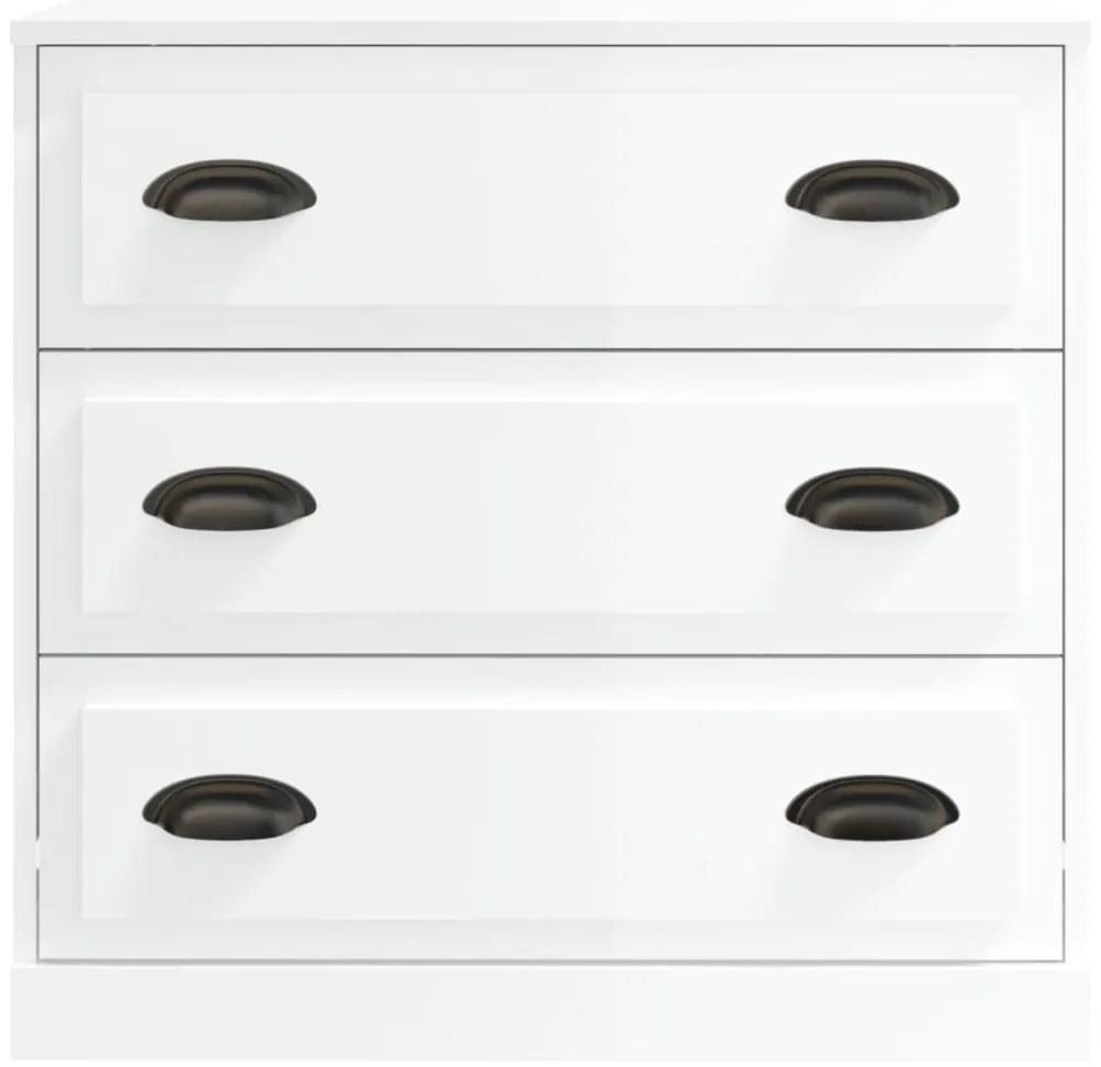 Aparador 70x35,5x67,5 cm derivados de madeira branco brilhante