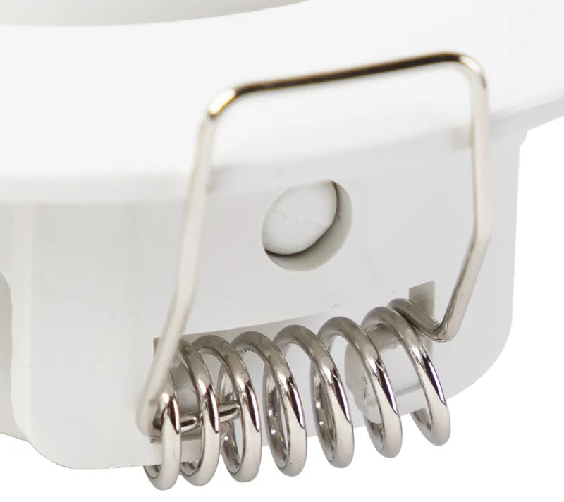 Conjunto de 5 focos embutidos branco com LED regulável 3 níveis - Mio Moderno