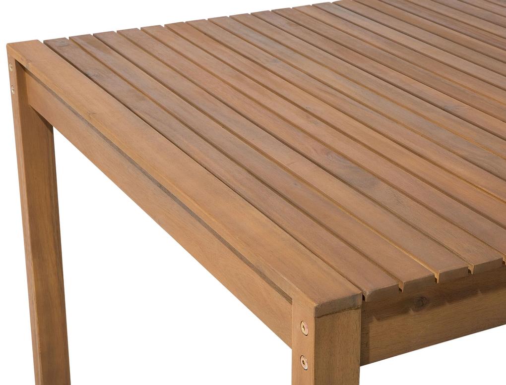 Mesa de jardim em madeira de acácia 180 x 90 cm SASSARI Beliani