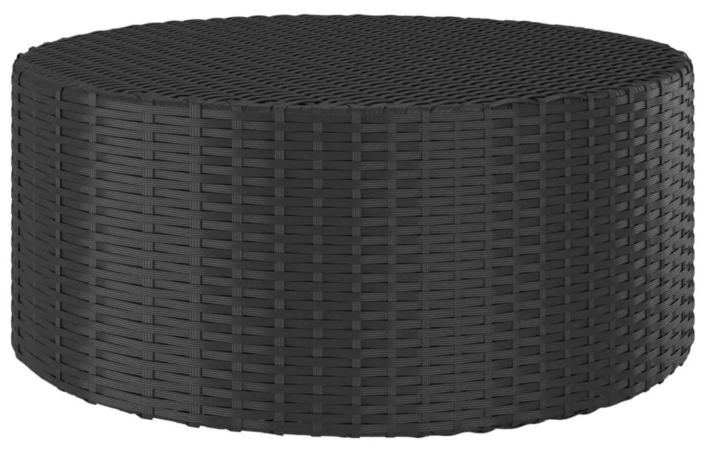 310467 vidaXL Mesa de centro 68x68x30 cm vime PE preto