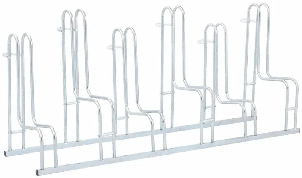 Suporte independente para 6 bicicletas aço galvanizado